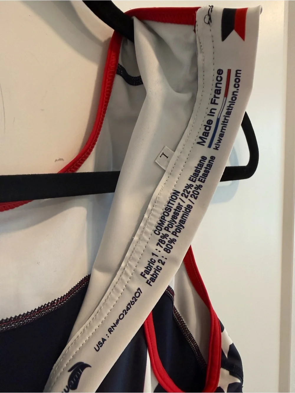 Kiwami USA Red, White & Blue Triathlon Suit Size Large